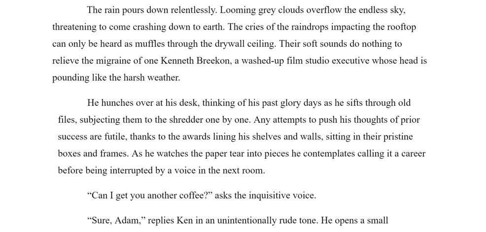 A Jaw Dropping Performance (Horror)